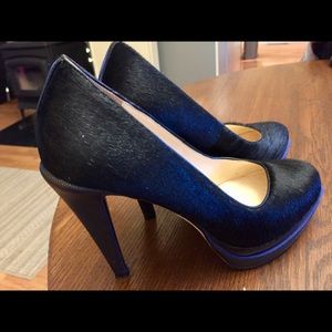Cole Hann Chelsea Pump Black Cow Hair Size 9B
